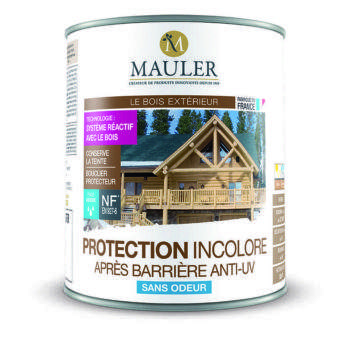 Protection incolore pour bois extérieur après barrière anti uv Mauler