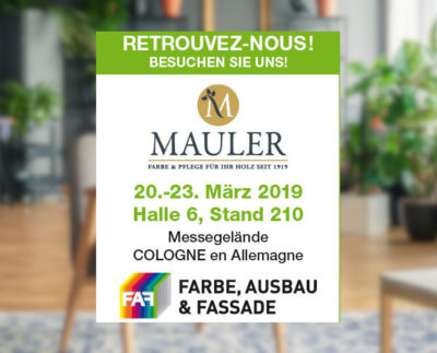 Mauler au salon FAF Cologne 2019