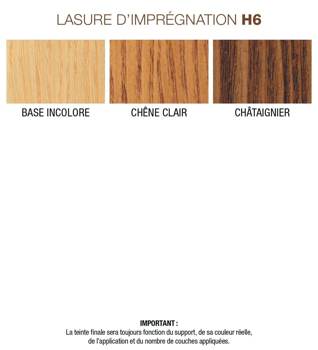 Lasure d'imprégnation H6 - MAULER - Produits de décoration et d'entretien  pour le bois, en intérieur et extérieur